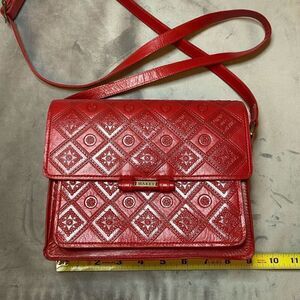 Makey genuine leather red shoulder bag, new